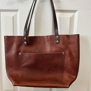 Portland Leather Goods Large Tote Nutmeg New